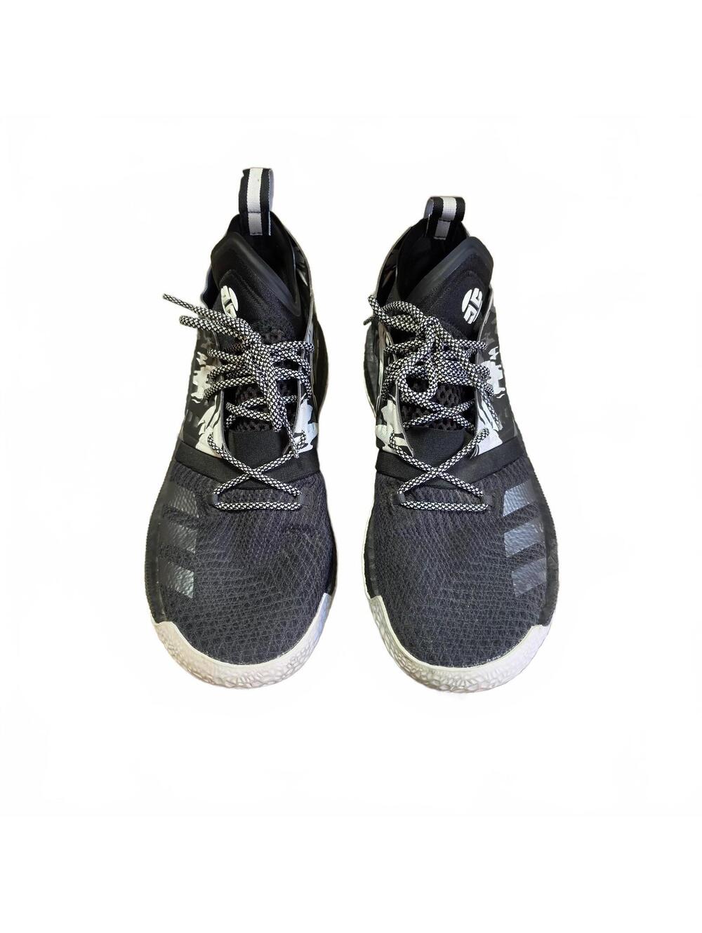 Adidas Harden Vol. 2 Traffic Jam Men Shoes Sz 11.5 Black White Athletic Sneakers